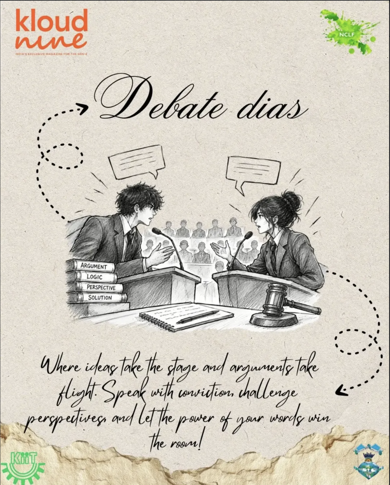 Debate Dias official NCLF event poster