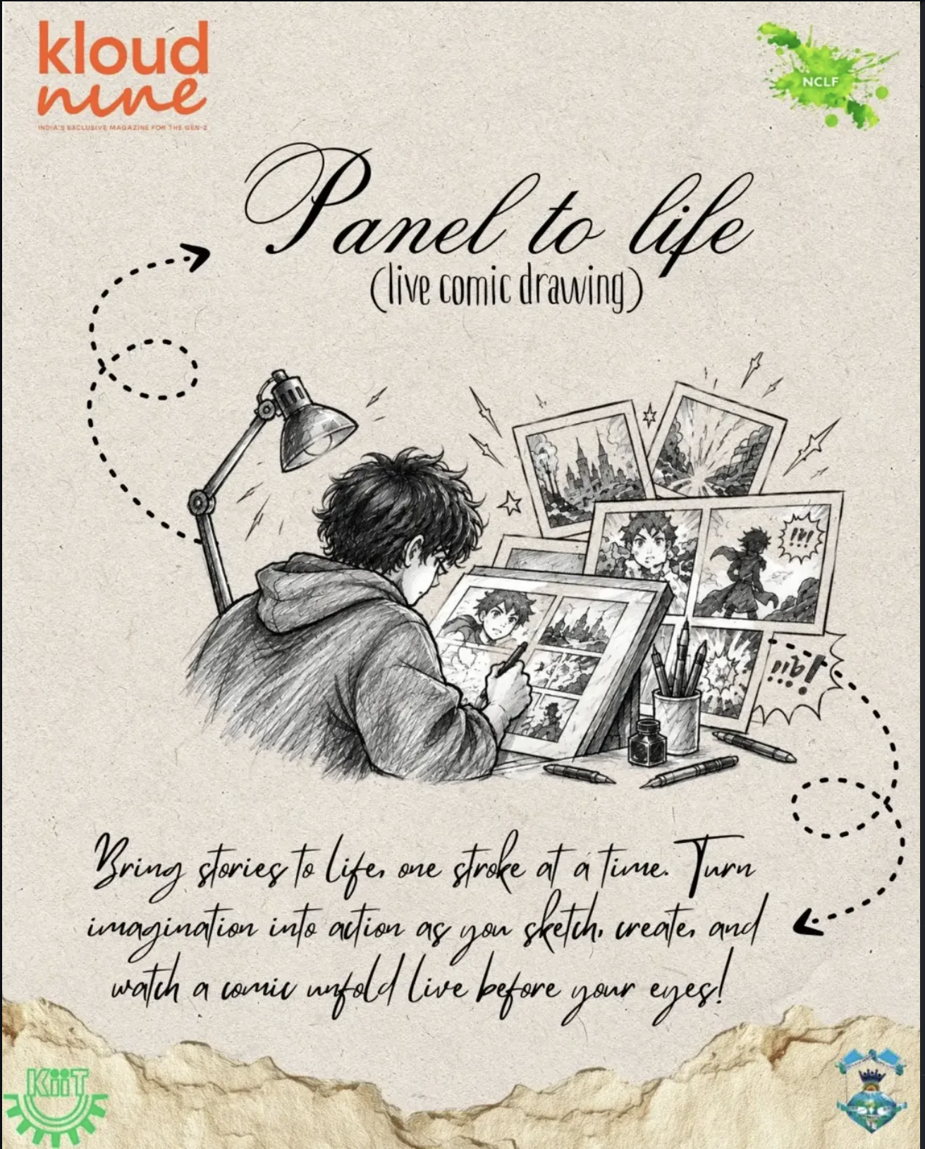 Panel to Life official NCLF event poster
