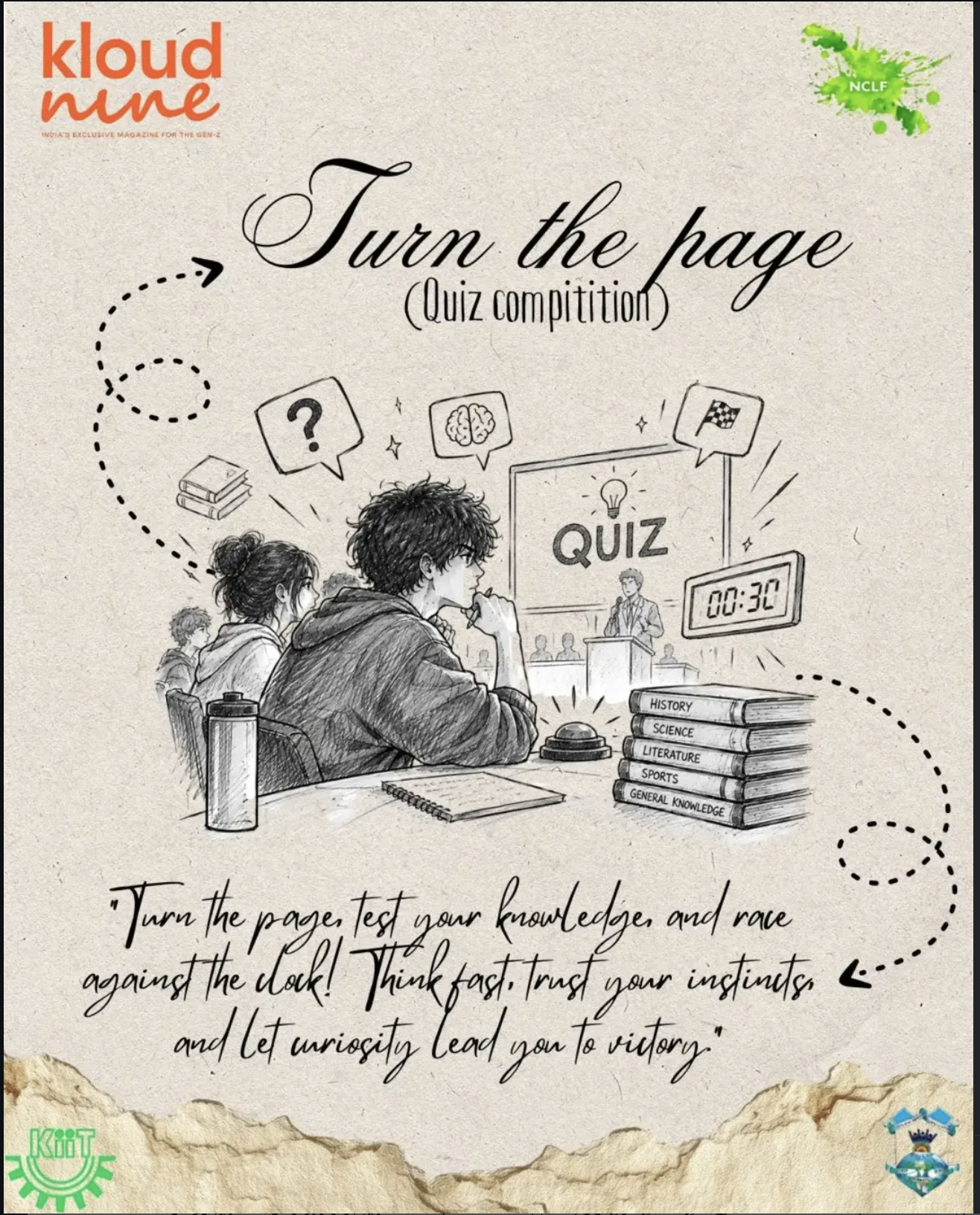 Turn the Page official NCLF event poster